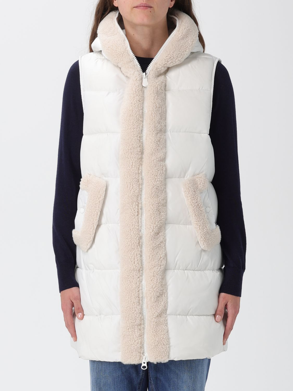 Save The Duck Jacket Woman Color Yellow Cream In Yellow