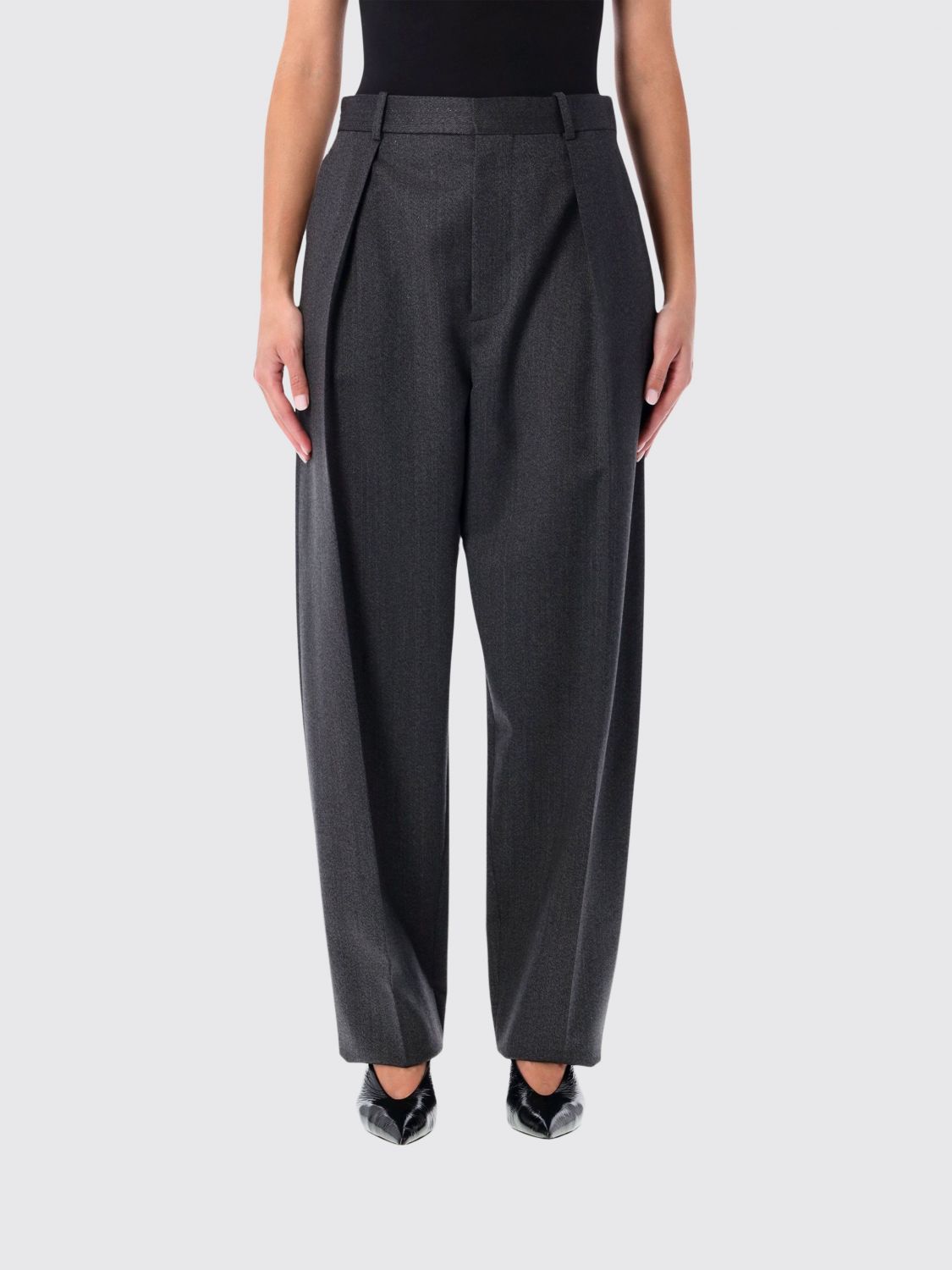 Bottega Veneta Pants  Woman Color Grey In Gray