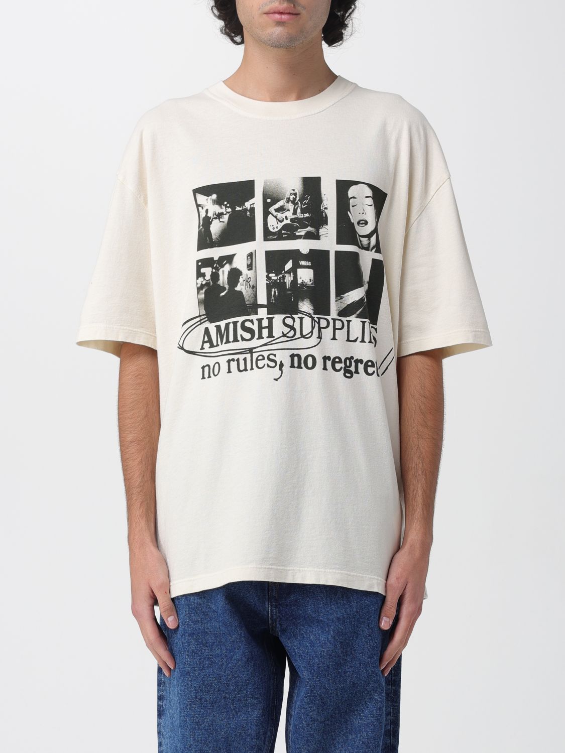 Amish T-shirt Men Color White In White