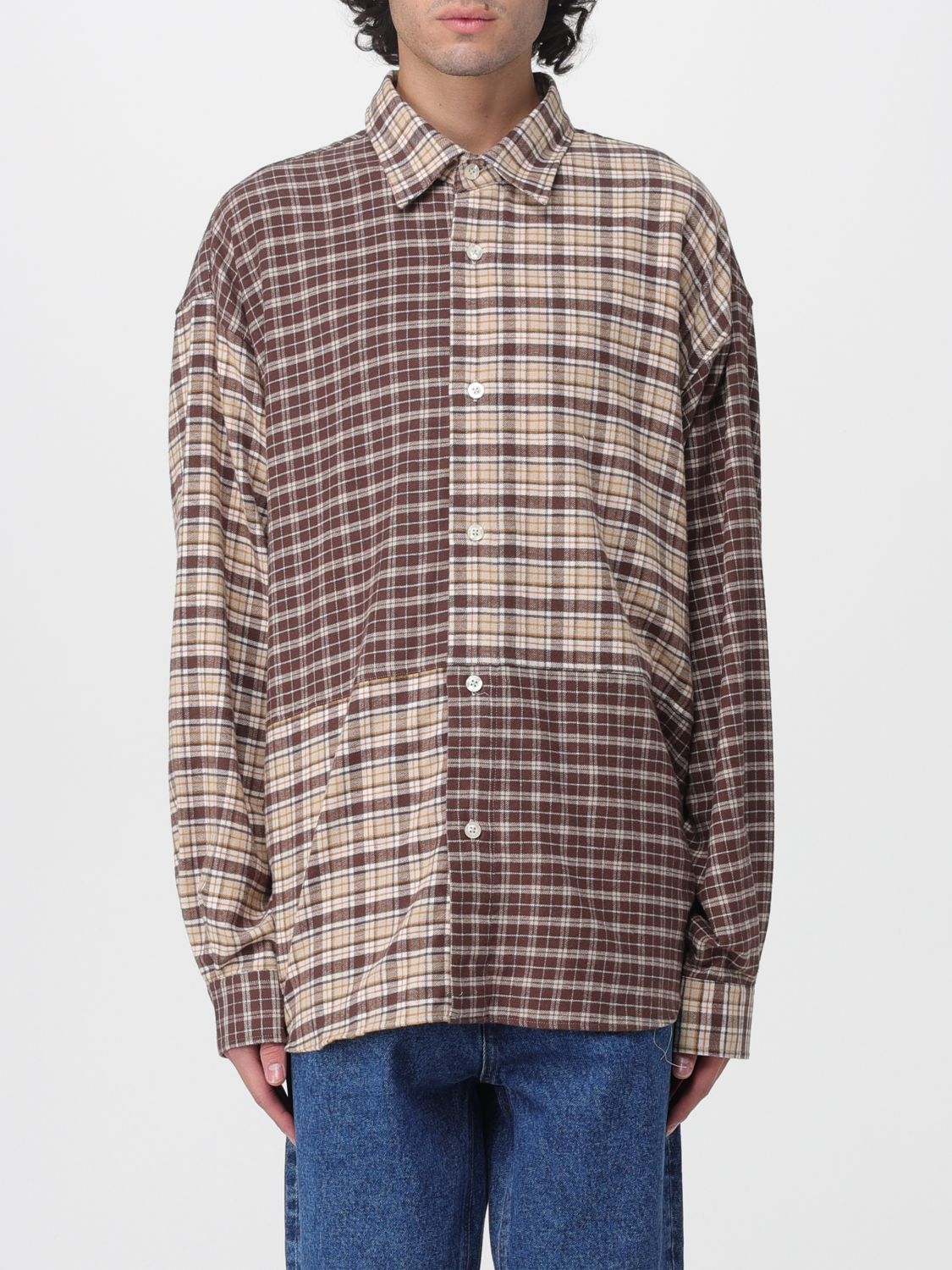 Amish Shirt Men Color Brown In Brown