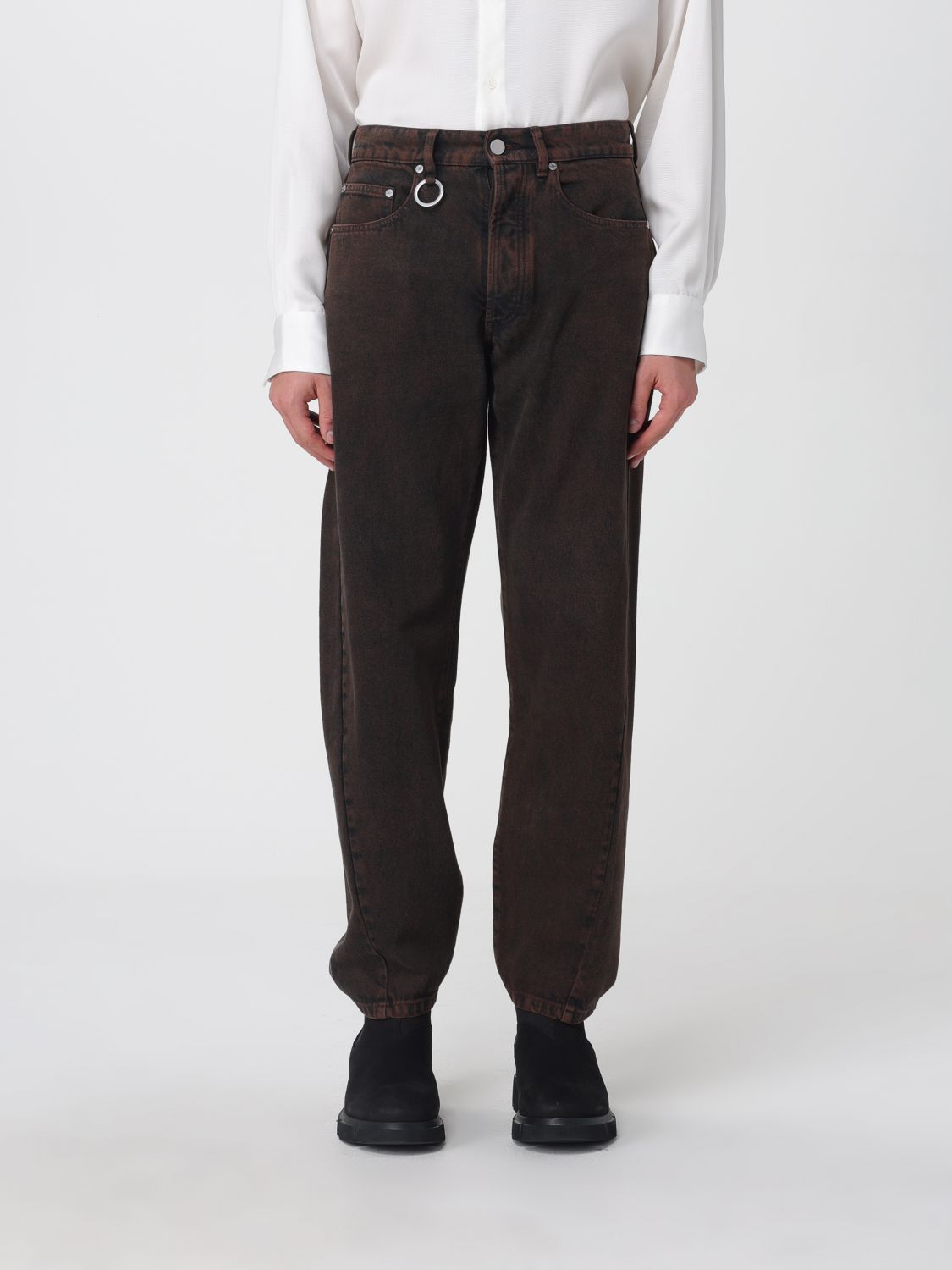 Etudes Studio Pants Études Studio Men Color Brown In Animal Print