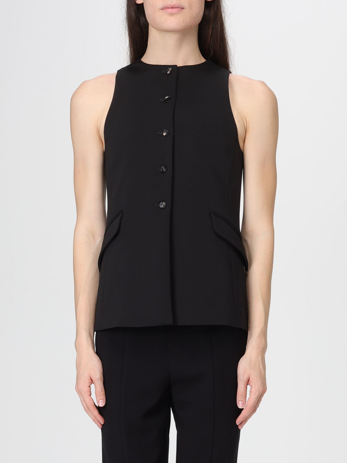 Liviana Conti Waistcoat  Woman Color Black In Black