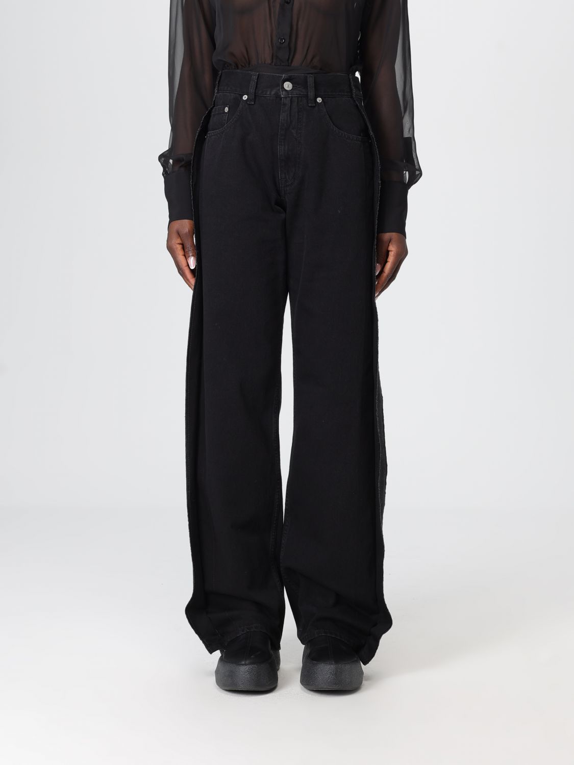 Mm6 Maison Margiela Jeans  Woman Color Black
