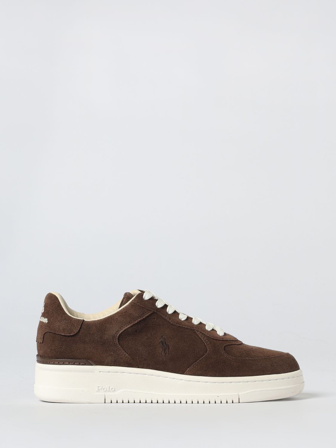 Polo Ralph Lauren Suede Low-top Lace-up Sneakers In Brown