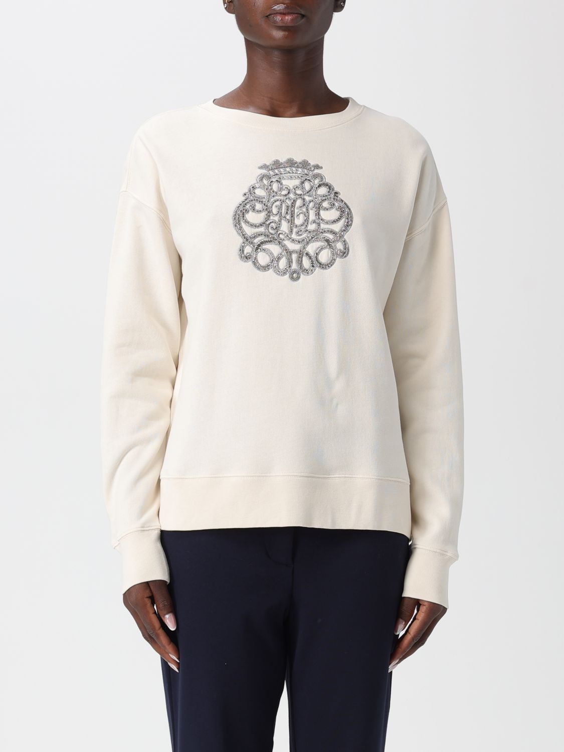 Ralph Lauren Sweatshirt Lauren  Woman Color Cream In White