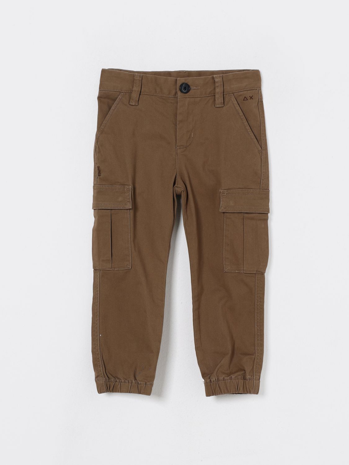 Sun 68 Pants Sun68 Kids Color Beige In Brown