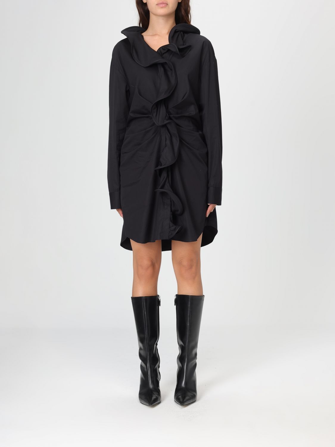 Msgm Dress  Woman Color Black In Multi