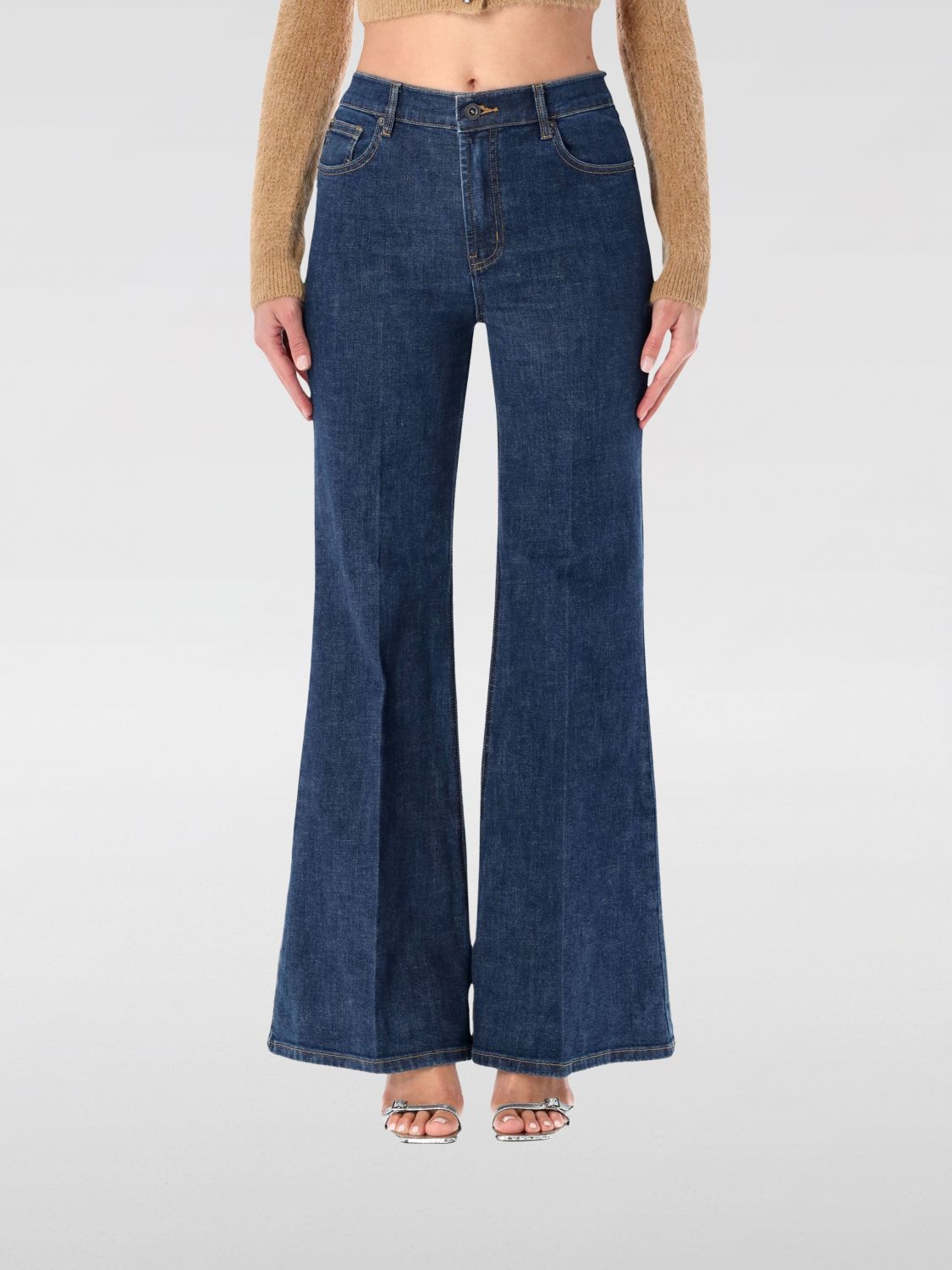 Self-portrait Flared Denim In Blue