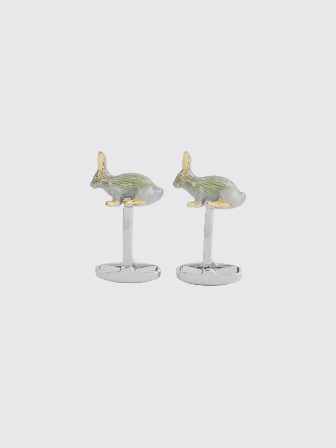 PAUL SMITH Rabbit cufflinks in enameled brass