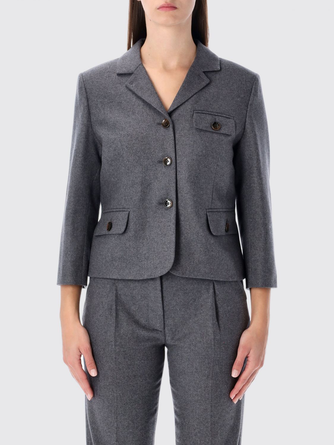 The Garment Jacket  Woman Color Grey In Blue