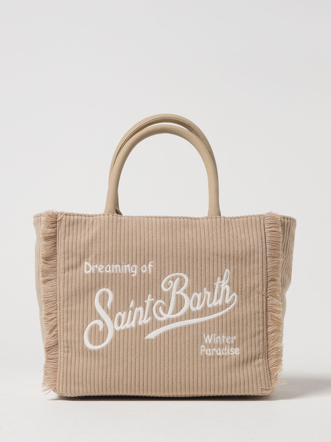 Mc2 Saint Barth Shoulder Bag Woman Color Beige In Neutral