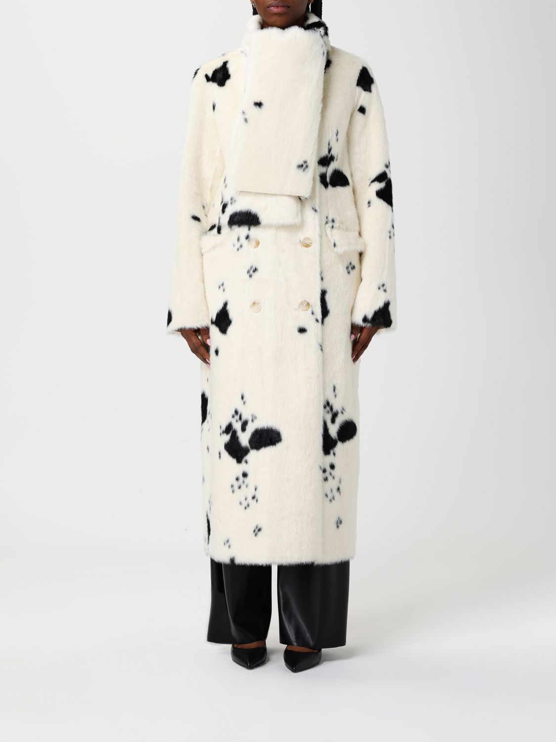 Stand Studio Coat  Woman Color White