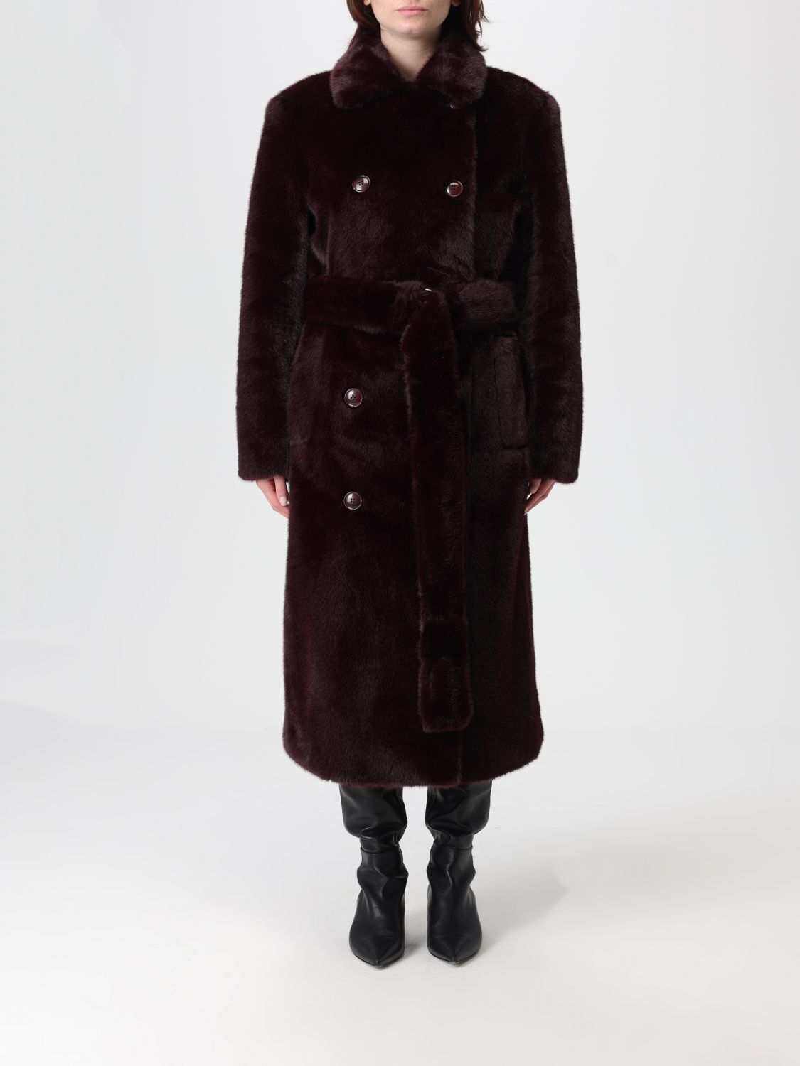 Stand Studio Coat  Woman Color Burgundy
