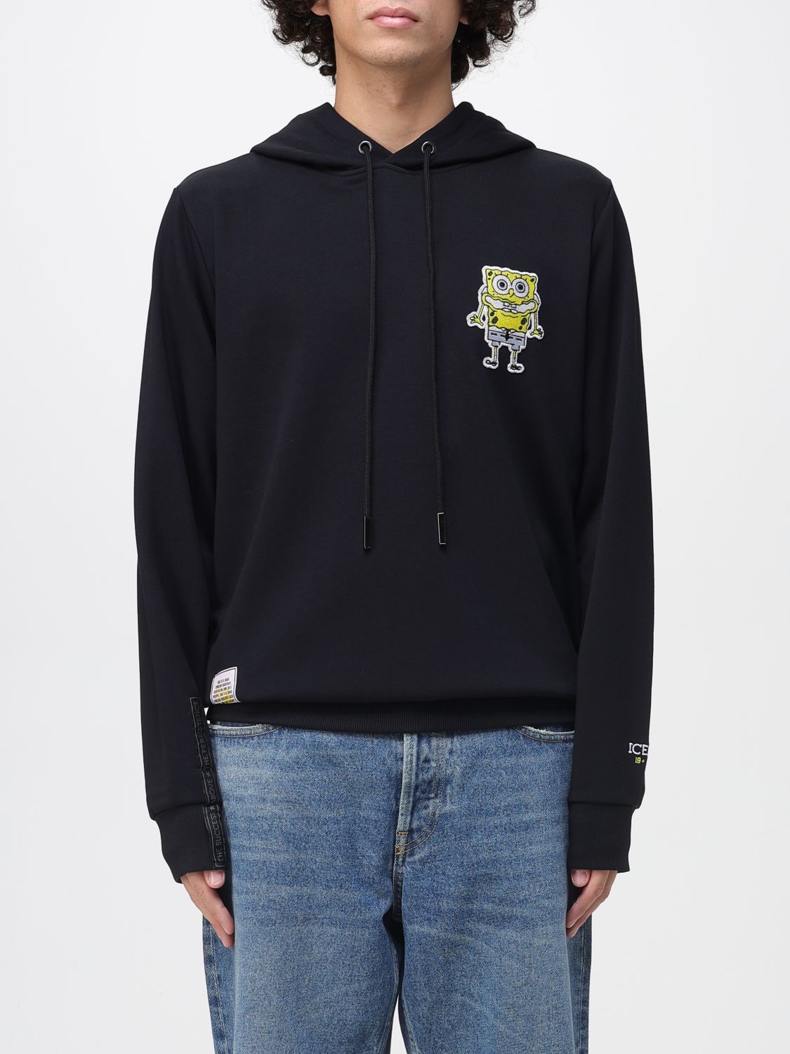 Iceberg X Spongebob Graphic-print Hoodie In Blue