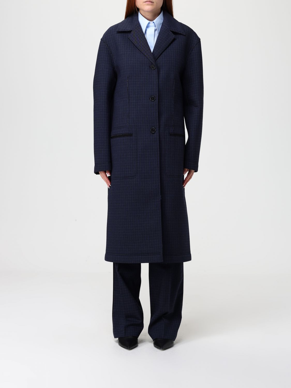 Iceberg Coat  Woman Color Blue In Blue