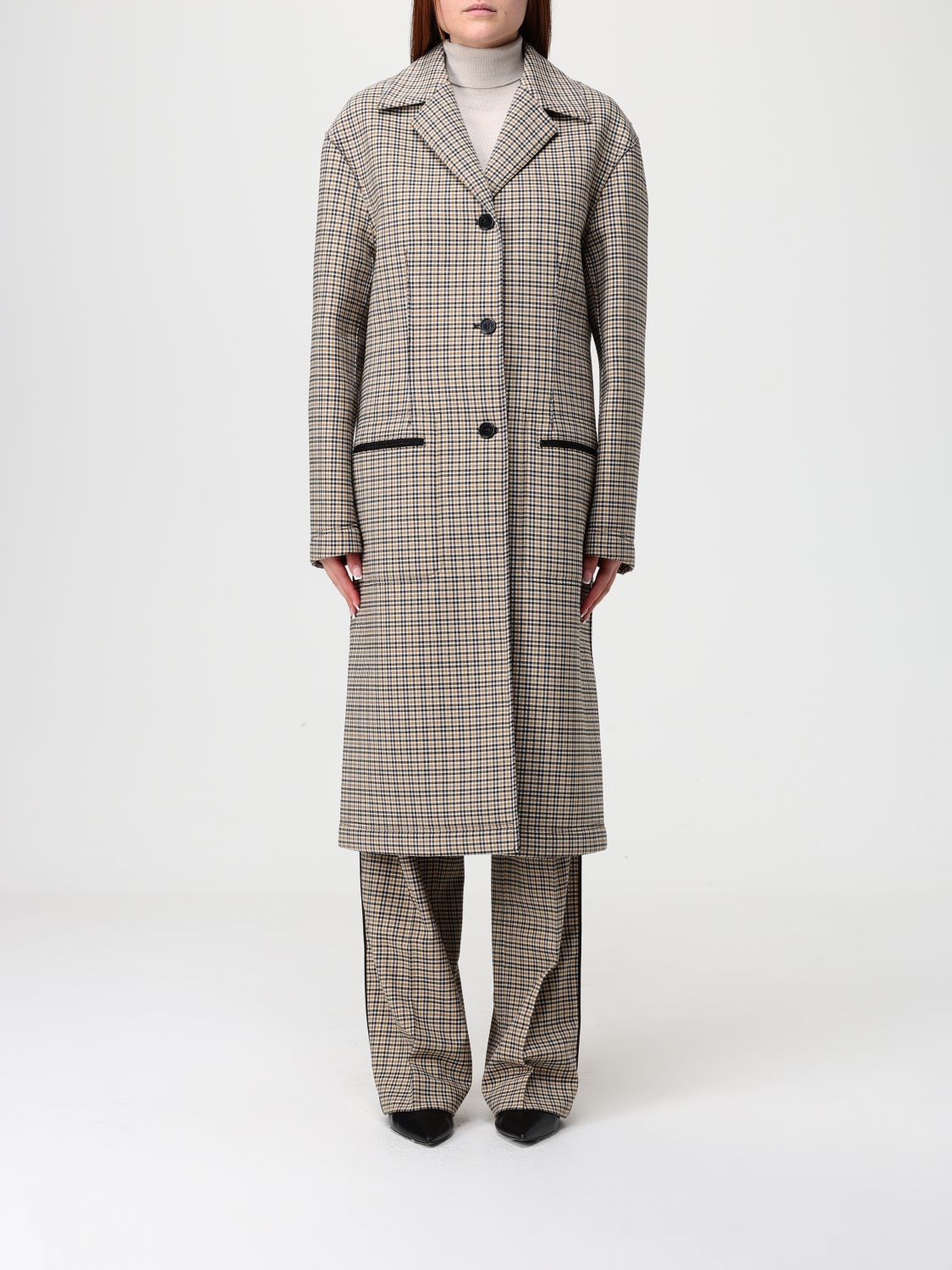 Iceberg Coat  Woman Color Beige In Brown