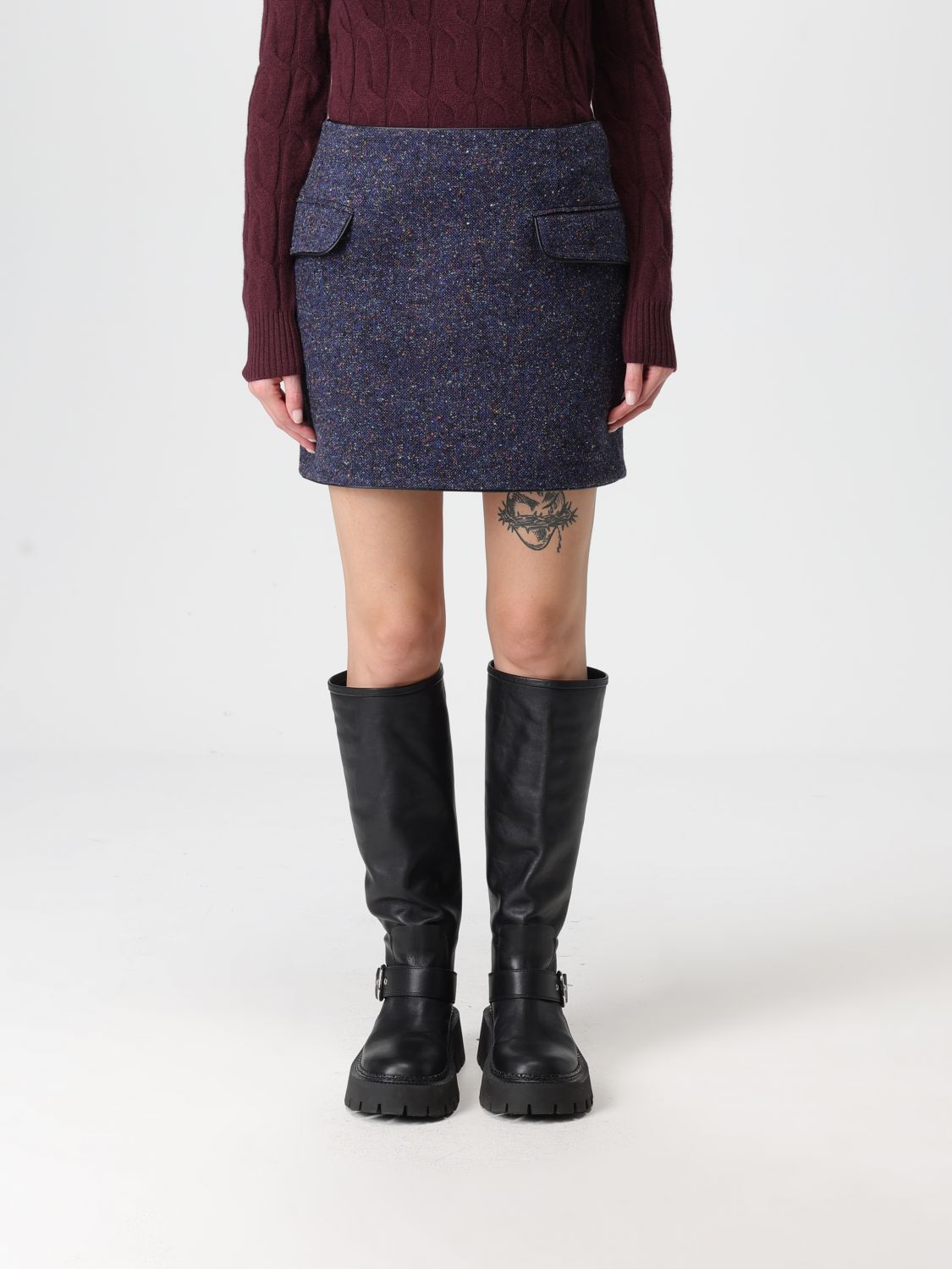 Iceberg Skirt  Woman Color Blue In Blue