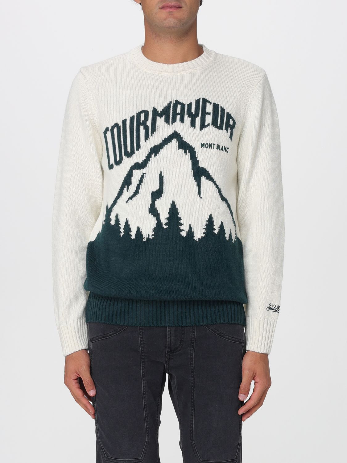 Mc2 Saint Barth Sweater Men Color Fa02 In White