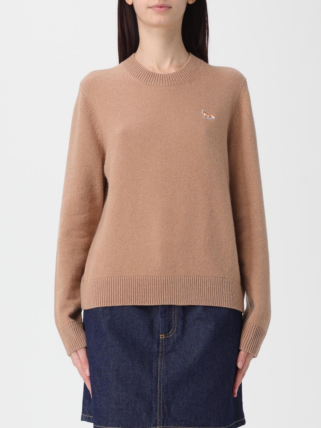 Maison Kitsuné Sweater  Woman Color Beige In Brown