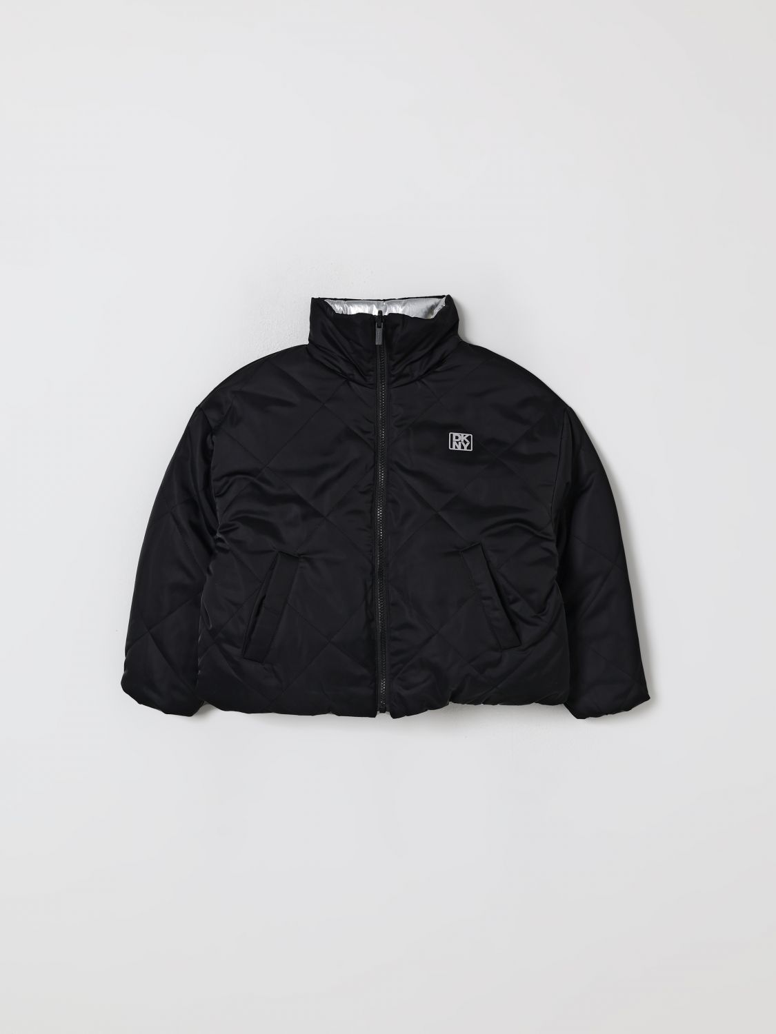 Dkny Coat Kids Color Black In Black