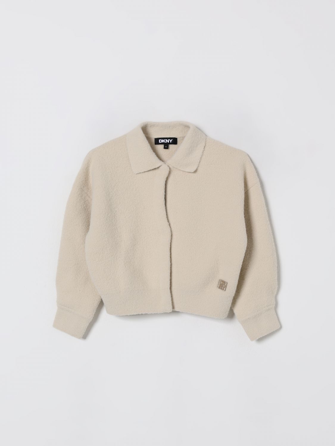 Dkny Sweater Kids Color Beige In Gray