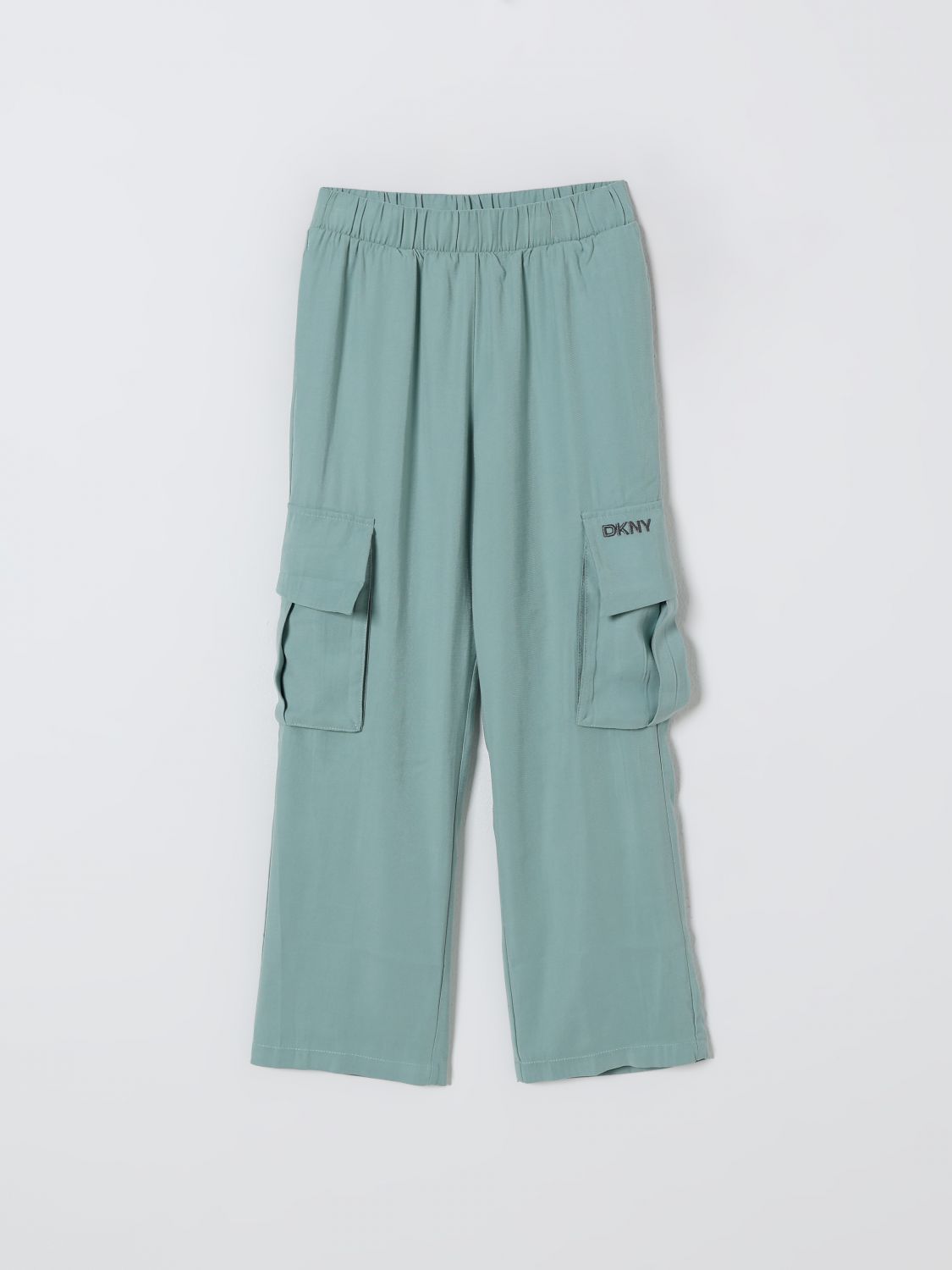 Dkny Pants Kids Color Green In Black
