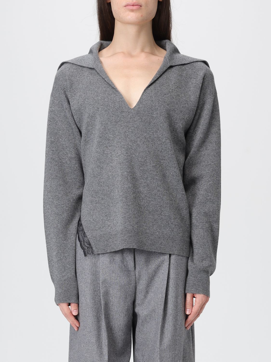 Hugo Boss Polo Shirt Boss Woman Color Grey In Gray