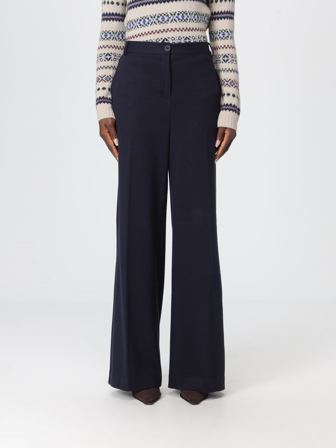 Weekend Max Mara Pants Woman  In Blue