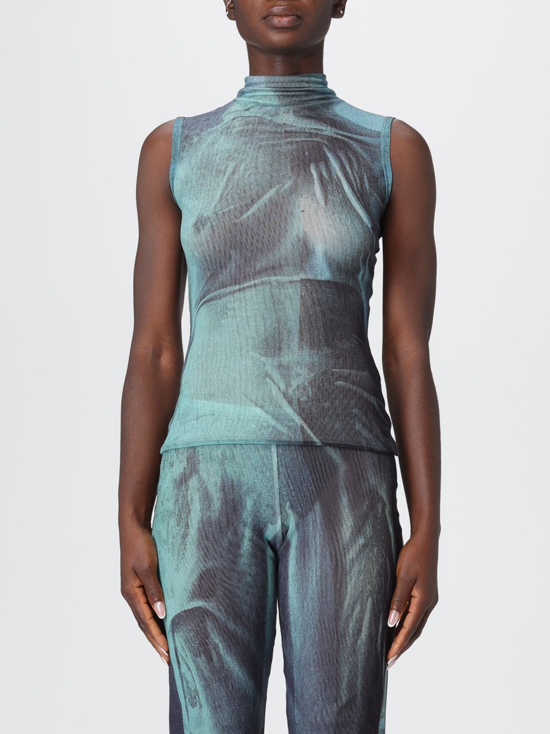 Jean Paul Gaultier Top  Woman Color Blue In Blue