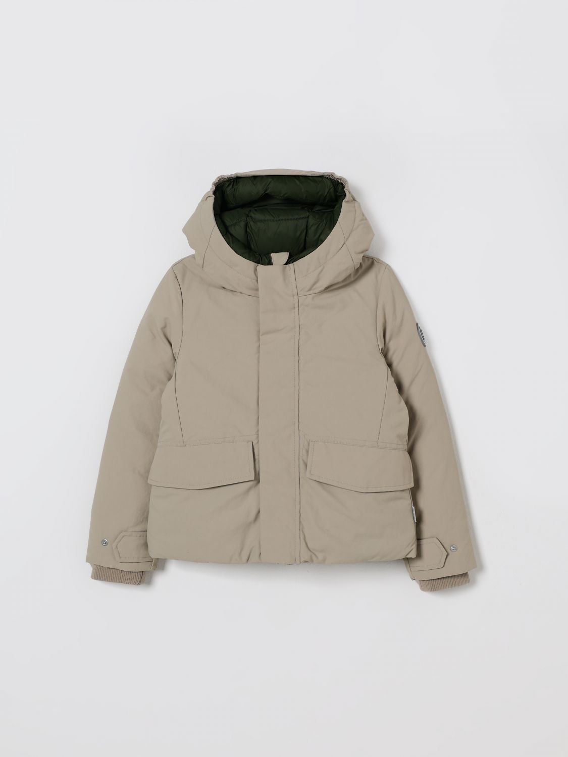 Save The Duck Coat Kids Color Beige In Neutral