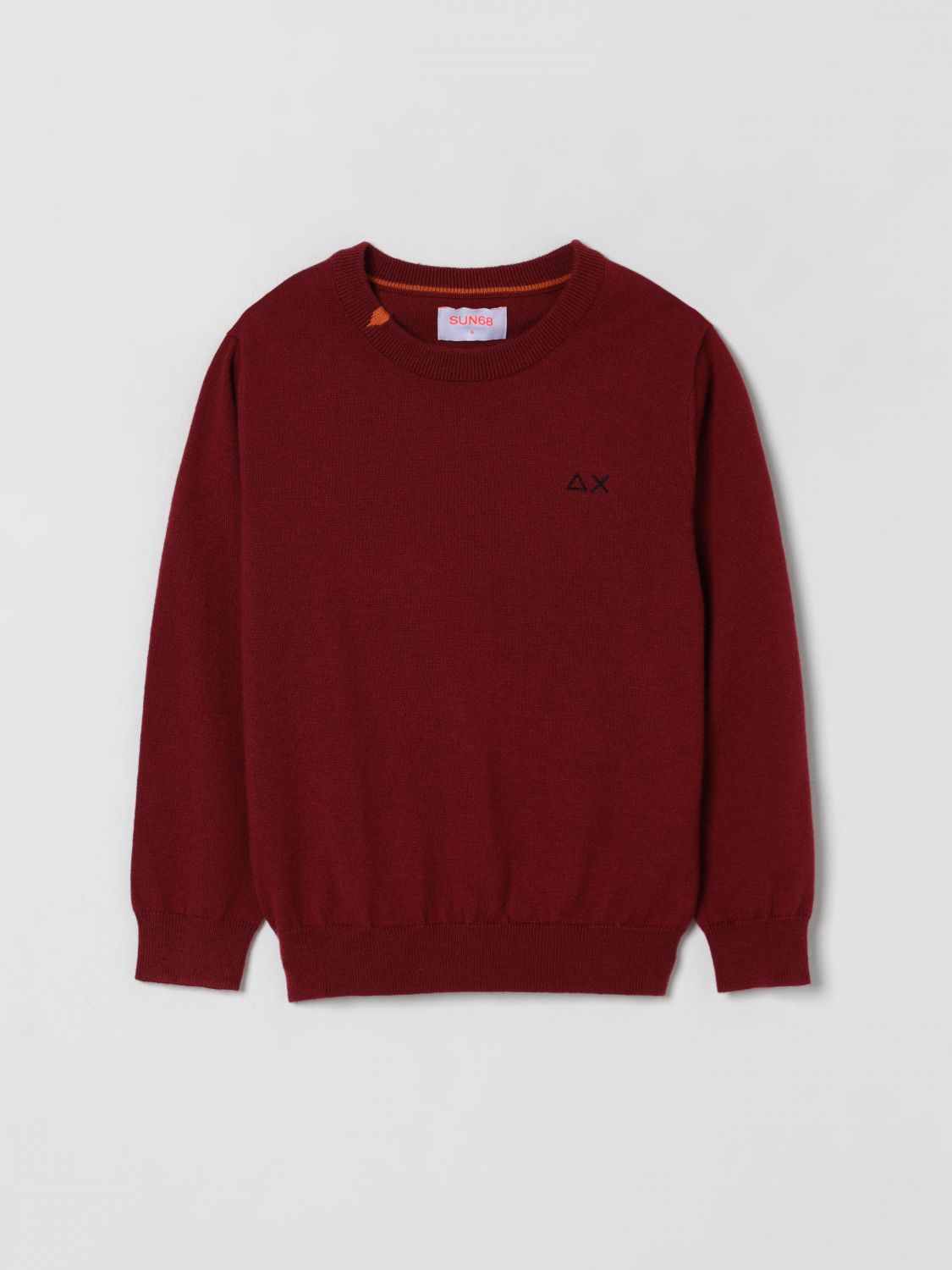 Sun 68 Sweater Sun68 Kids Color Burgundy In Red