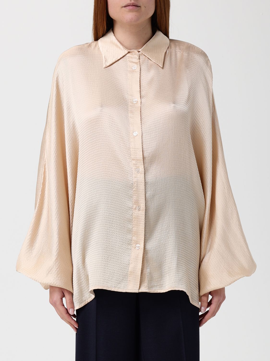 Twinset Shirt Woman Color Yellow Cream In Multi