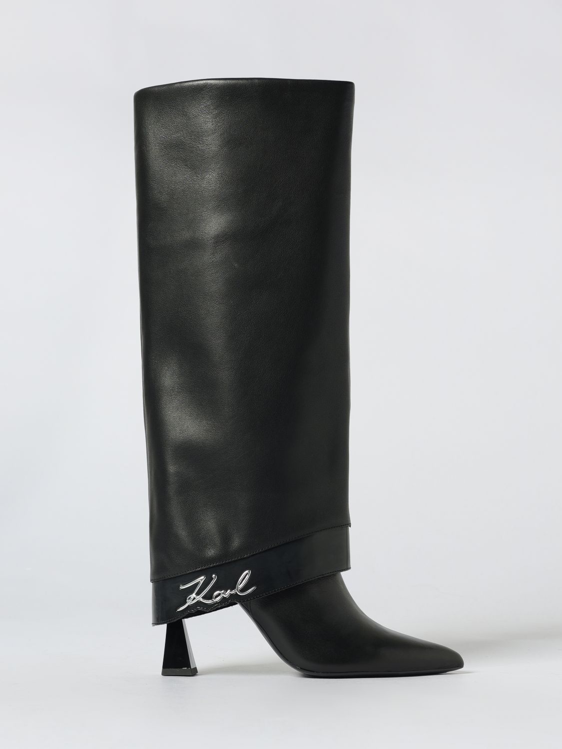 Karl Lagerfeld Flat Ankle Boot  Woman Color Black In Black