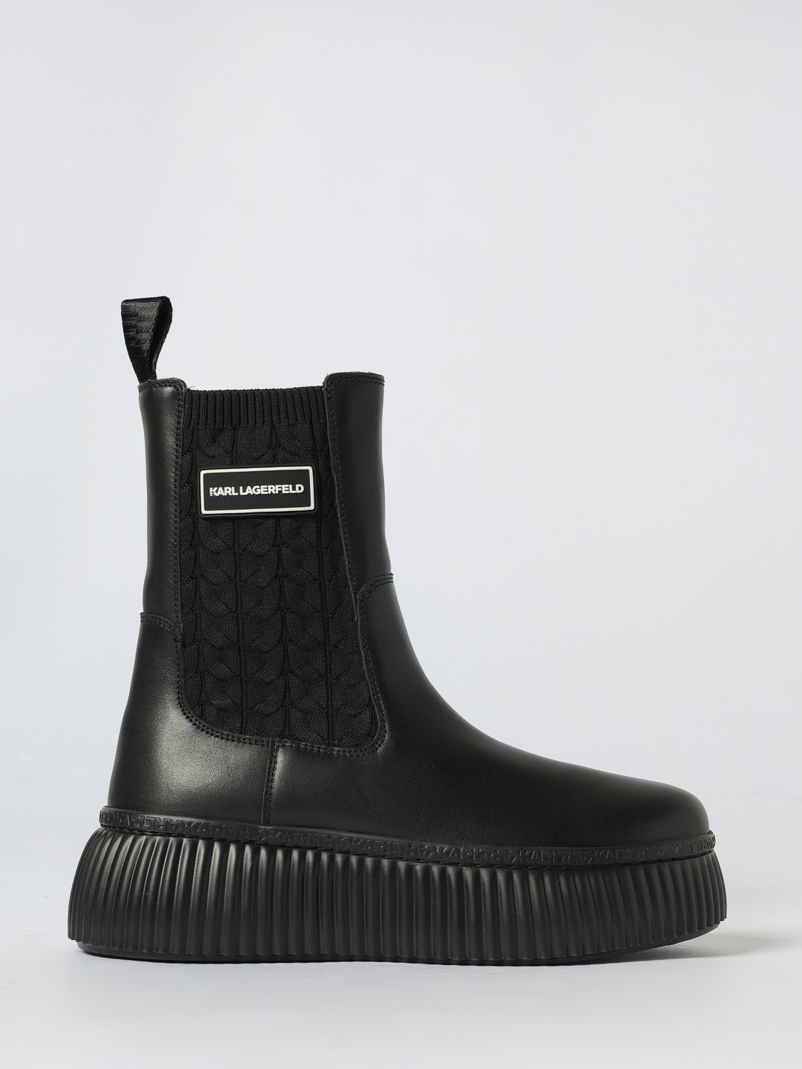 Karl Lagerfeld Flat Ankle Boot  Woman Color Black In Black