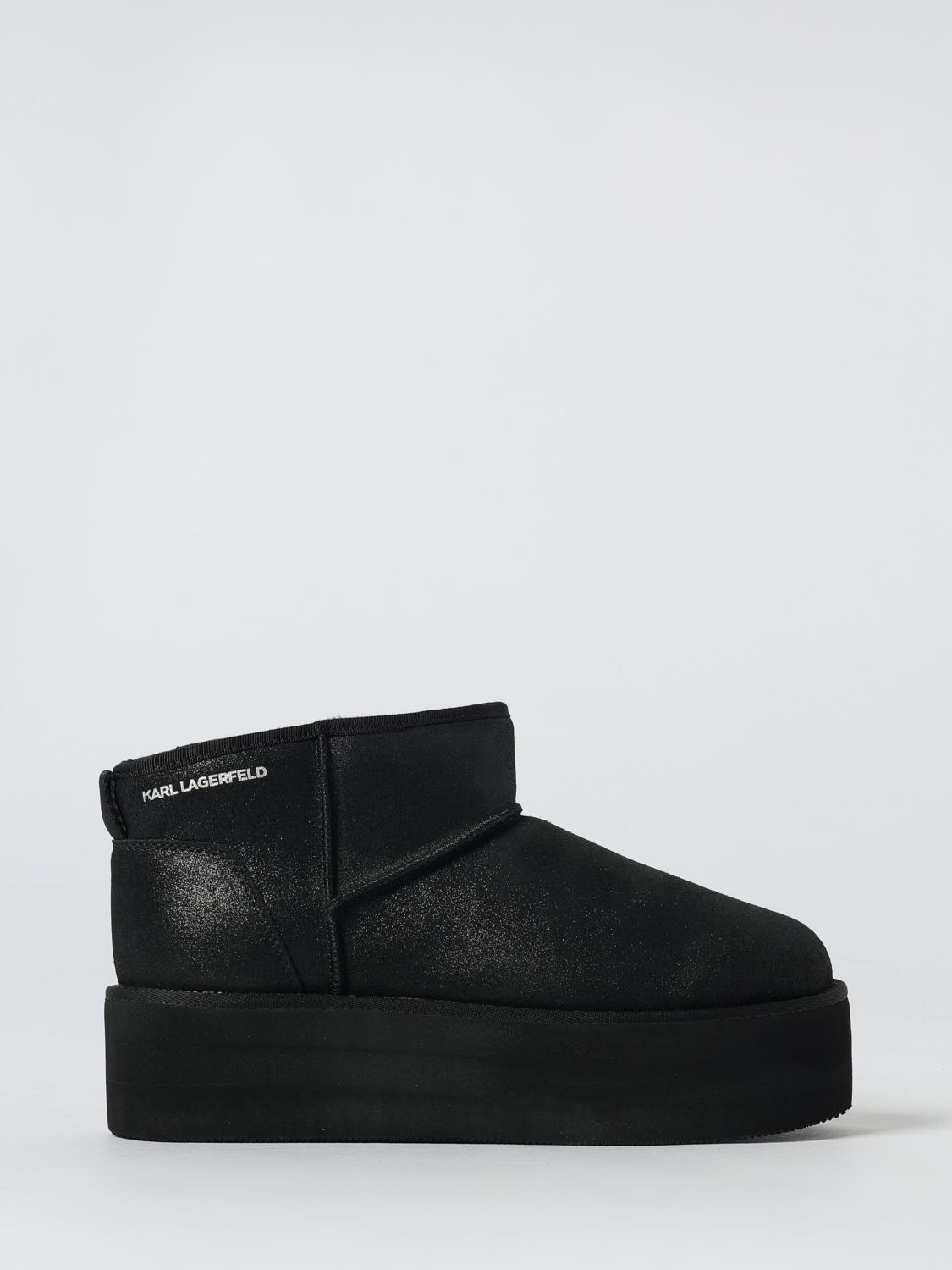 Karl Lagerfeld Flat Ankle Boot  Woman Color Black In Black