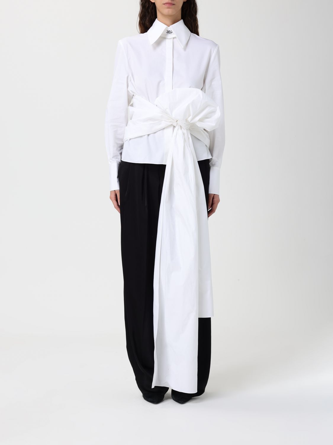 KARL LAGERFELD Hemdbluse Damen Farbe Weiß