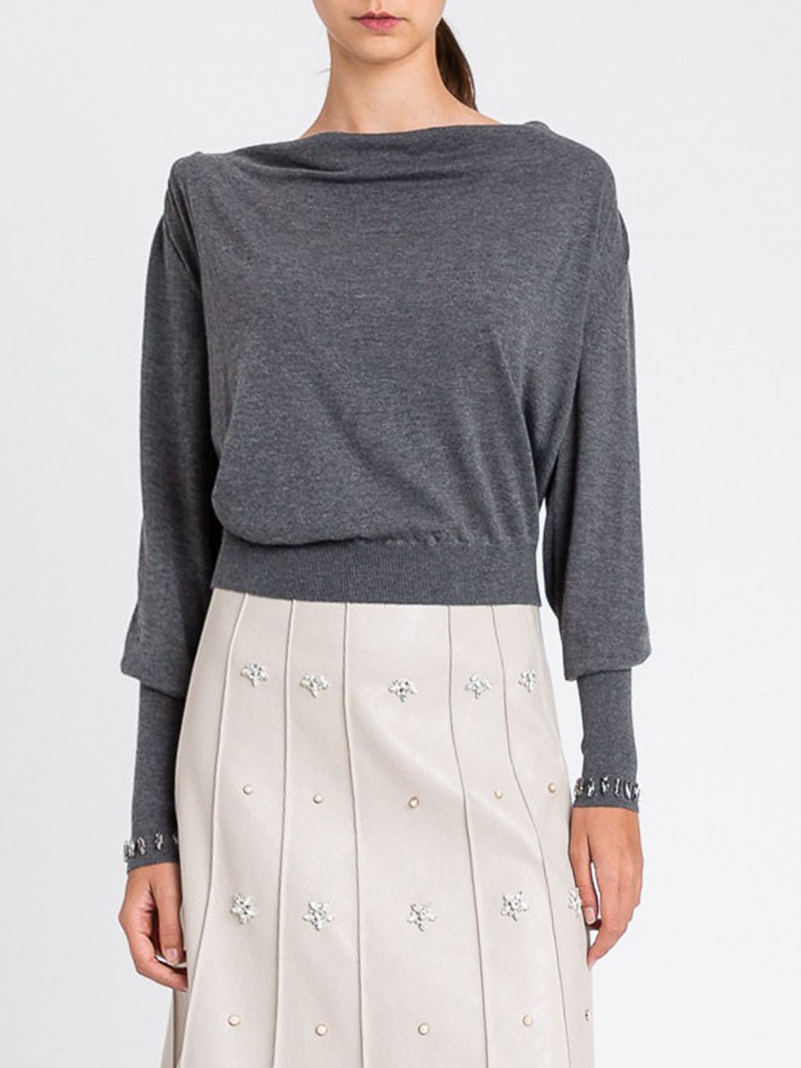Twinset Actitude Top  Woman Color Grey In Gray