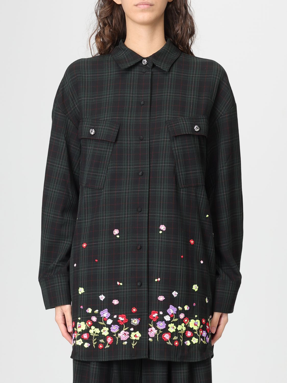 Twinset Actitude Shirt  Woman Color Multicolor In Animal Print