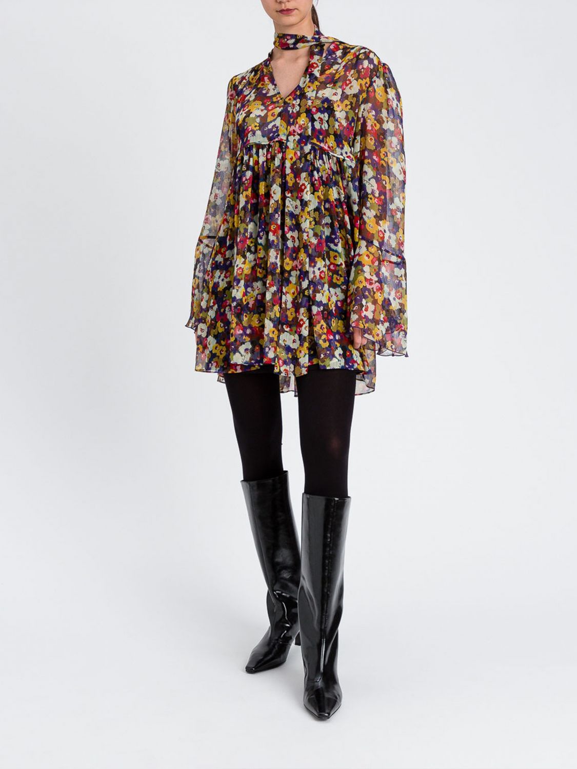 Twinset Actitude Dress  Woman Color Multicolor In Brown