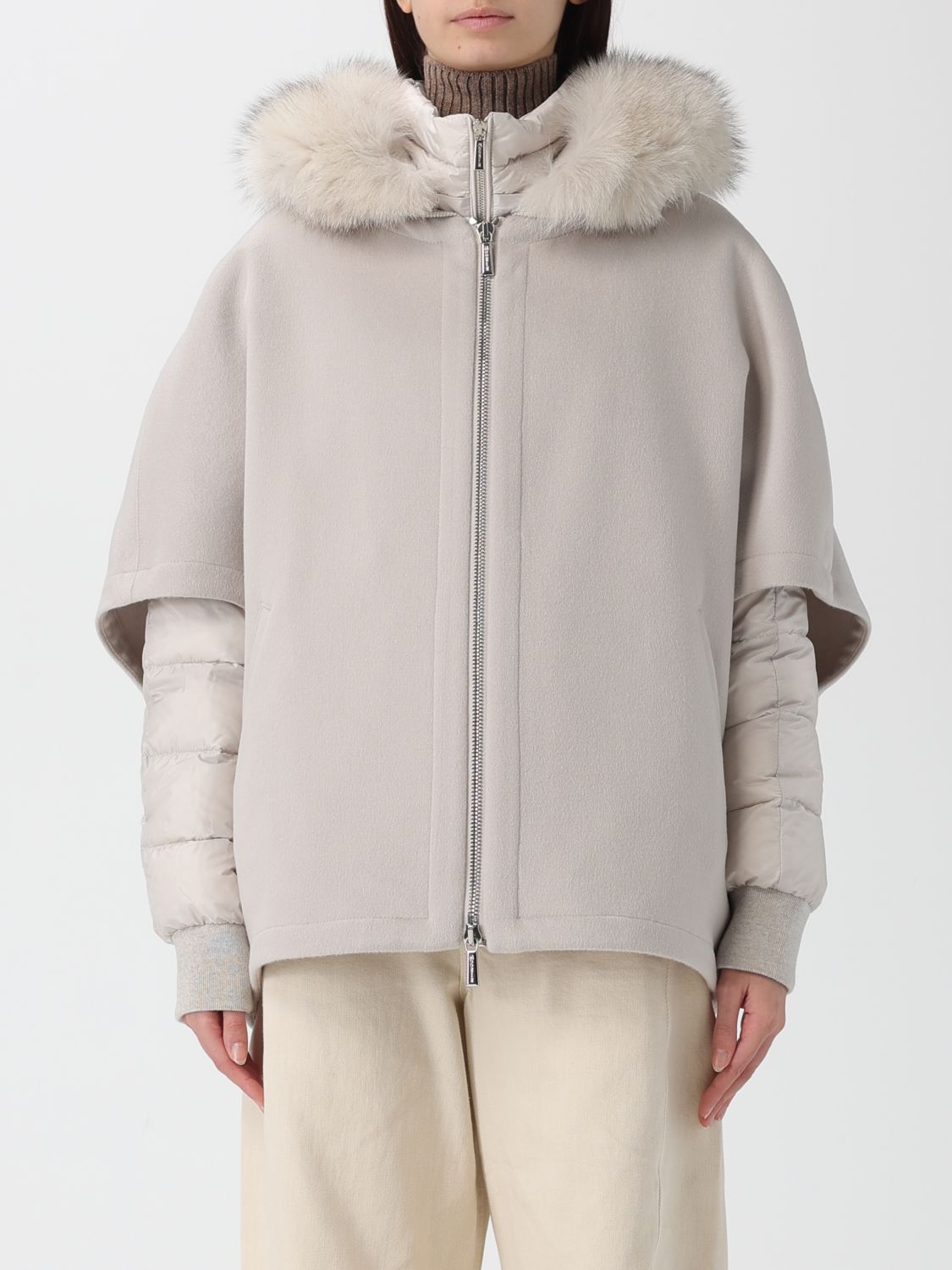 Coat MOORER Woman color Beige