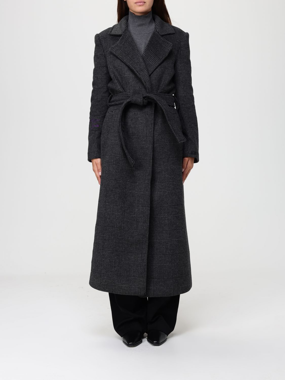 Twinset Actitude Coat  Woman Color Grey In Gray
