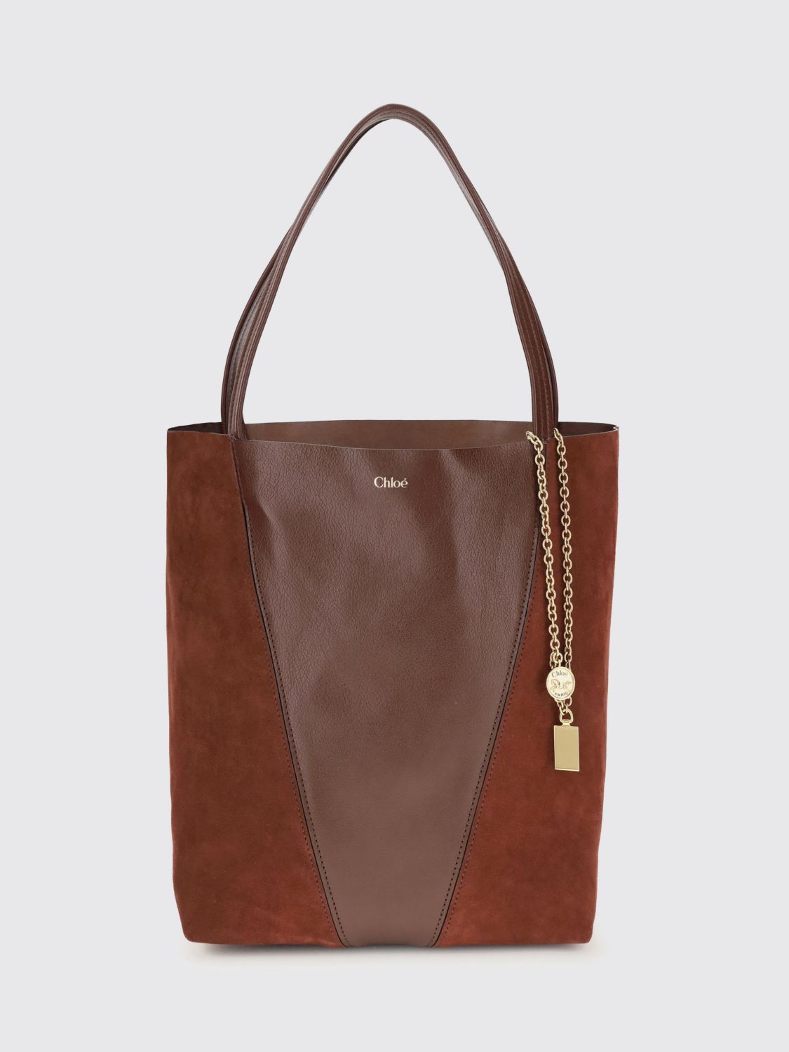 Chloé Women Spin Shoulder Bag In Brown