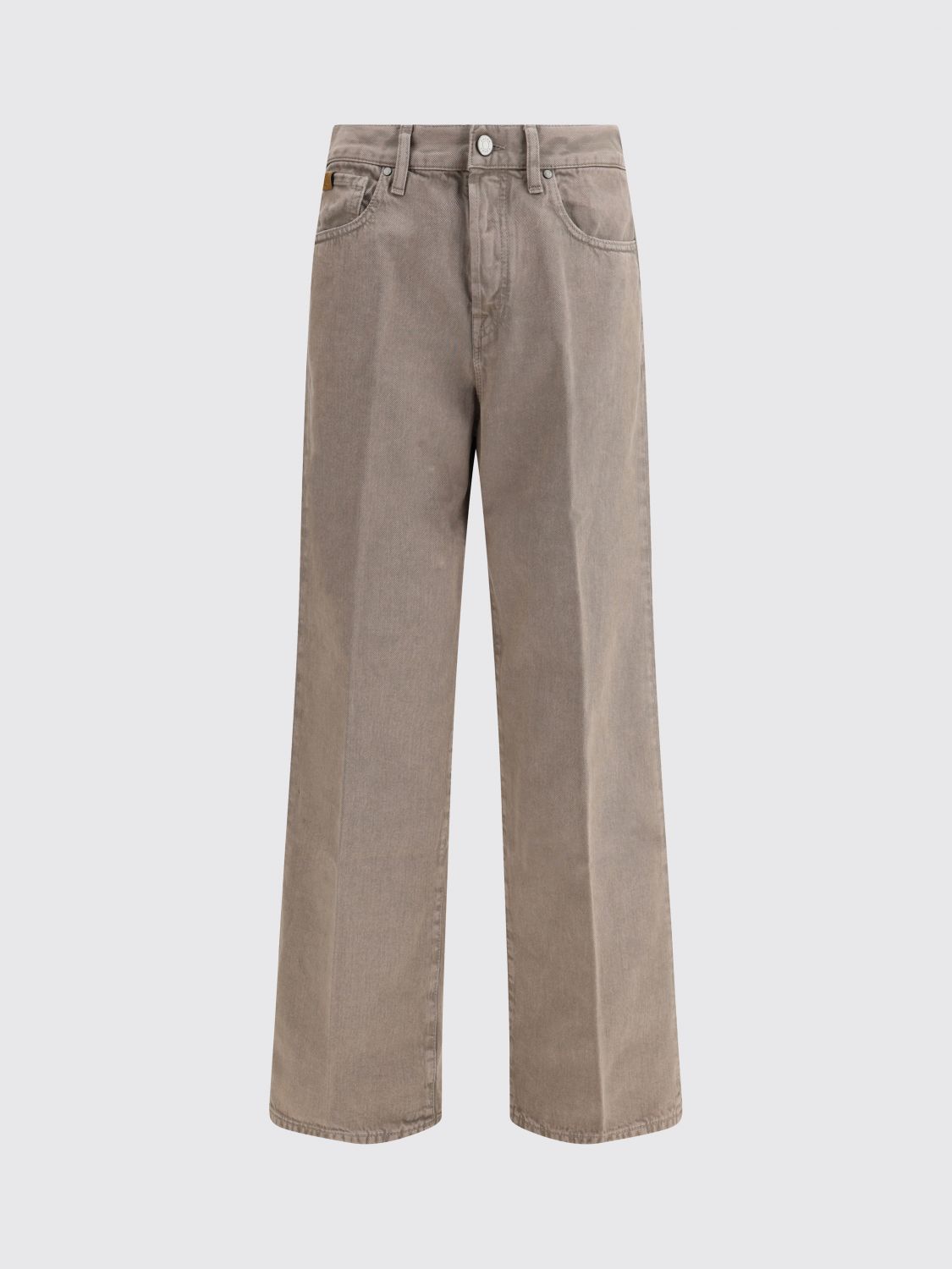 Jacob Cohen Grace Wide 5 Pocket Jeans In Brown
