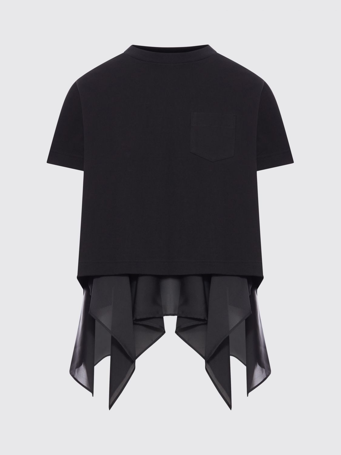 T-Shirt SACAI Woman color Black