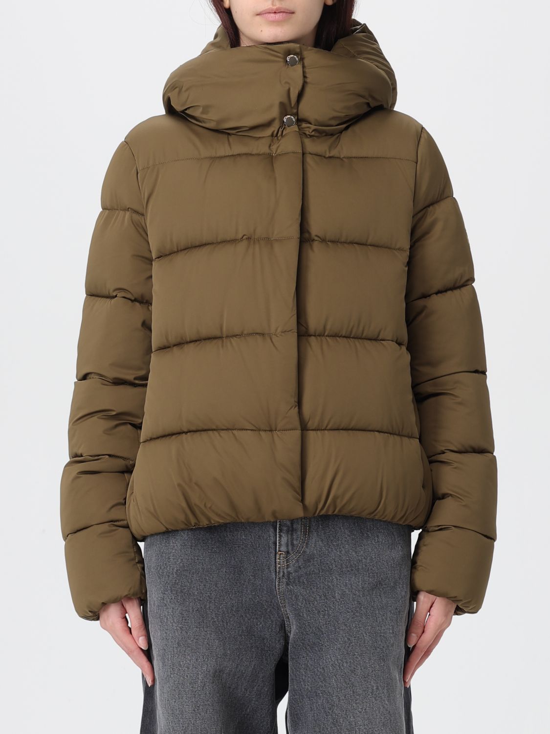 Save The Duck Jacket  Woman Color Green In Green