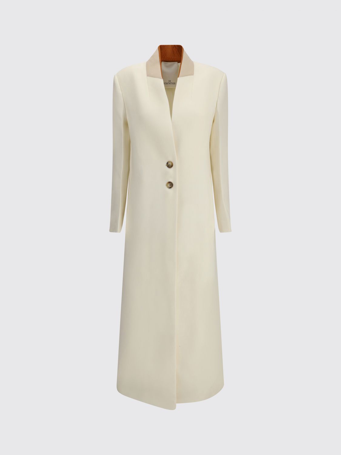 Di Stavnitser Contrast-collar Button Coat In Multi