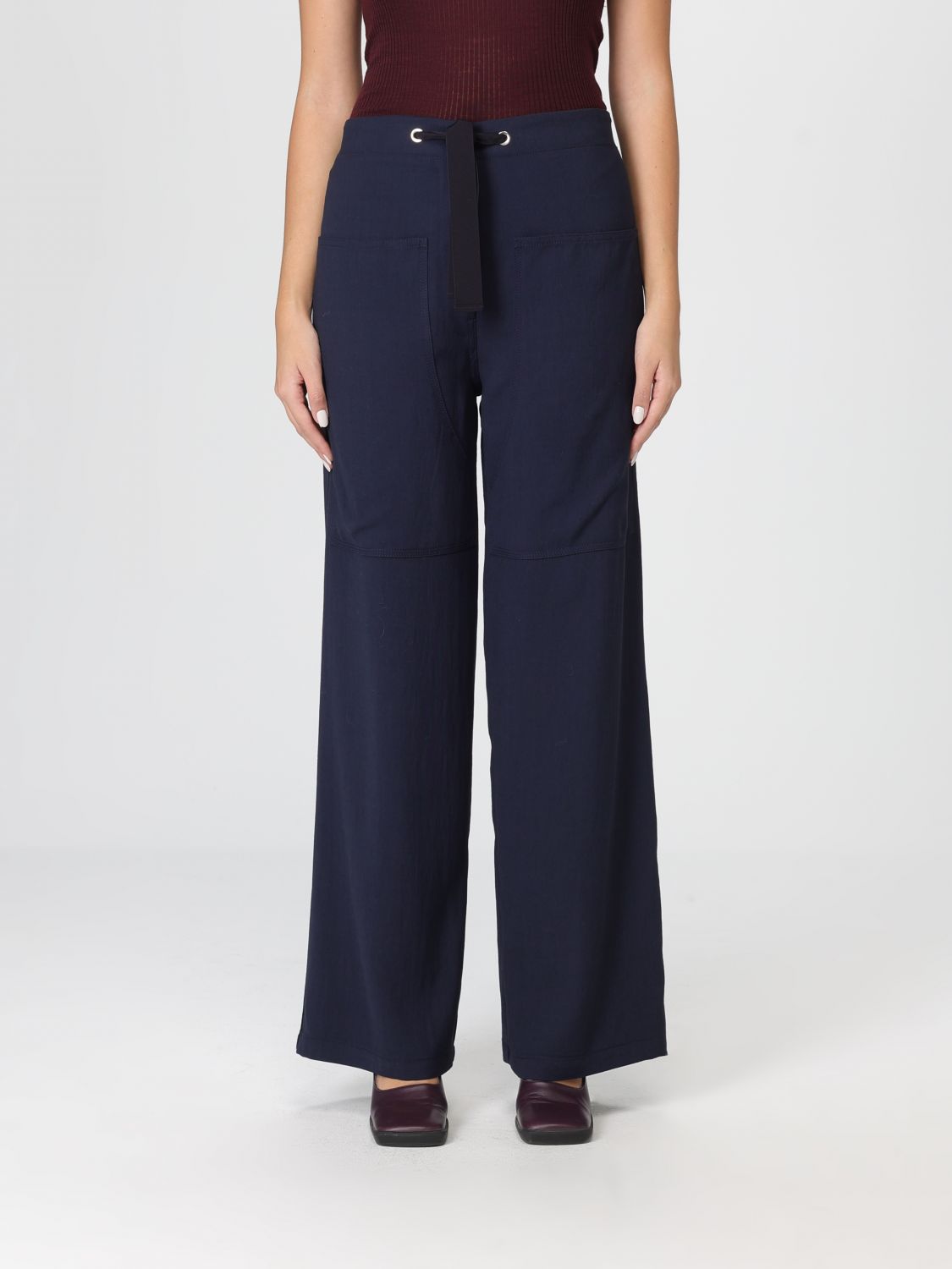 Forte Forte Cotton Bull Trousers In Blue