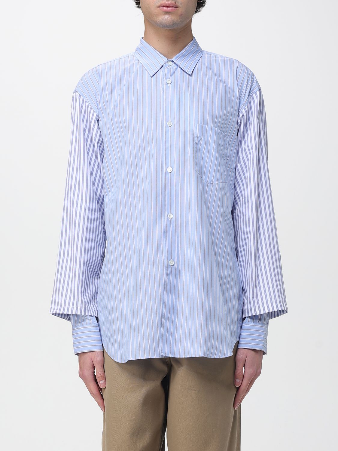 Shirt COMME DES GARÇONS SHIRT Men color Gnawed Blue