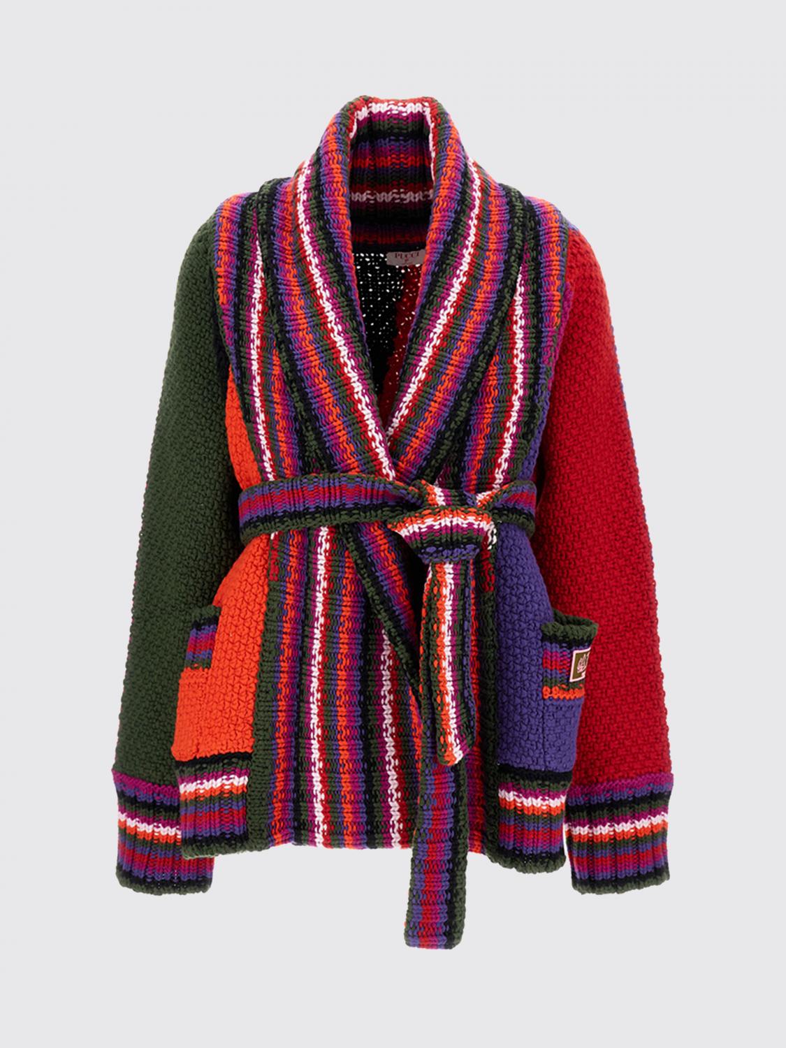 Pucci Orchidee Print Oversized Colorblock Cardigan In Multi