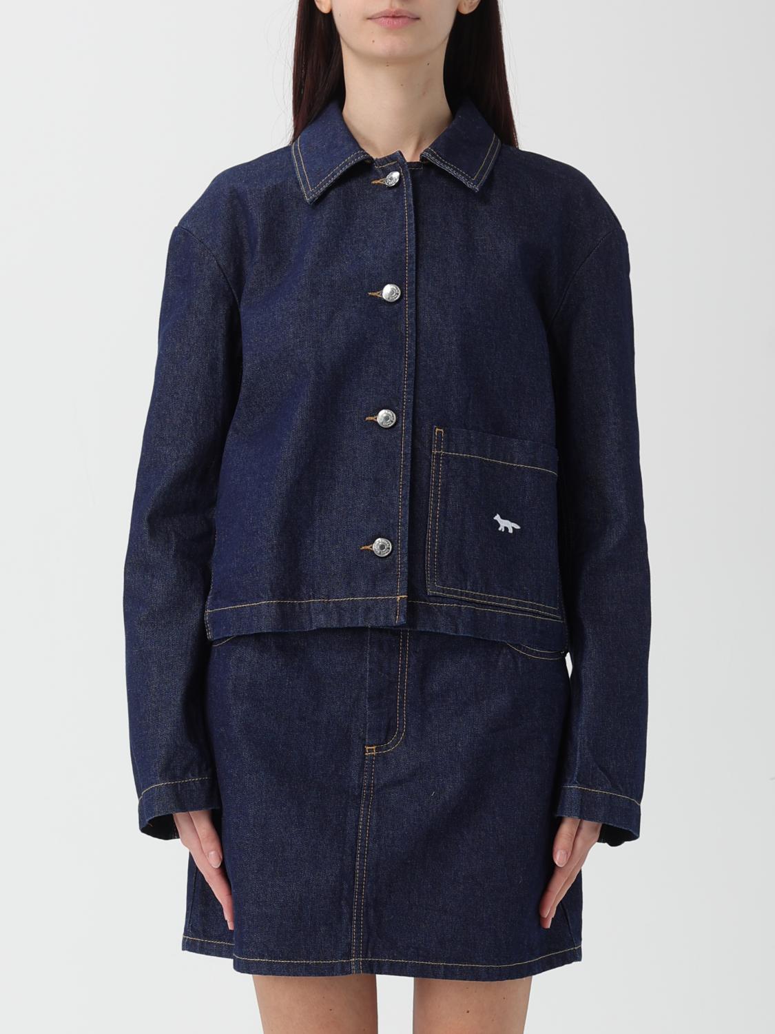 Maison Kitsuné Jacket  Woman Color Blue In Blue